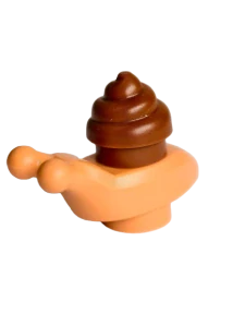 LEGO šnek, hlemýžď s hnědou ulitou